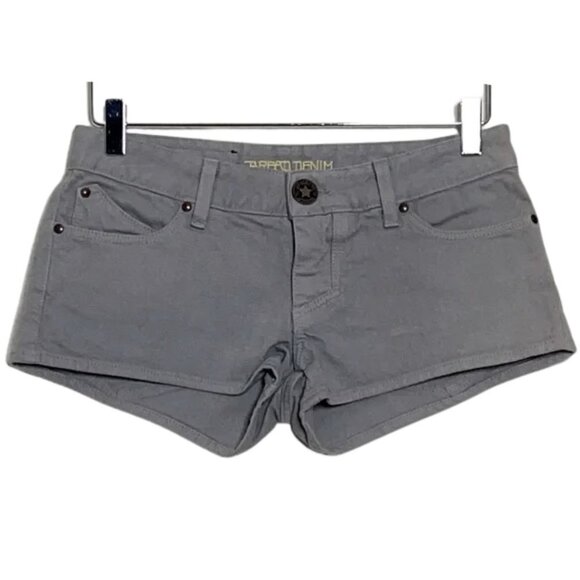 NEW Bread Denim Revolve Gray Jean Shorts w/ Back Pocket Zipper Detail Sz. 28 - Picture 1 of 4